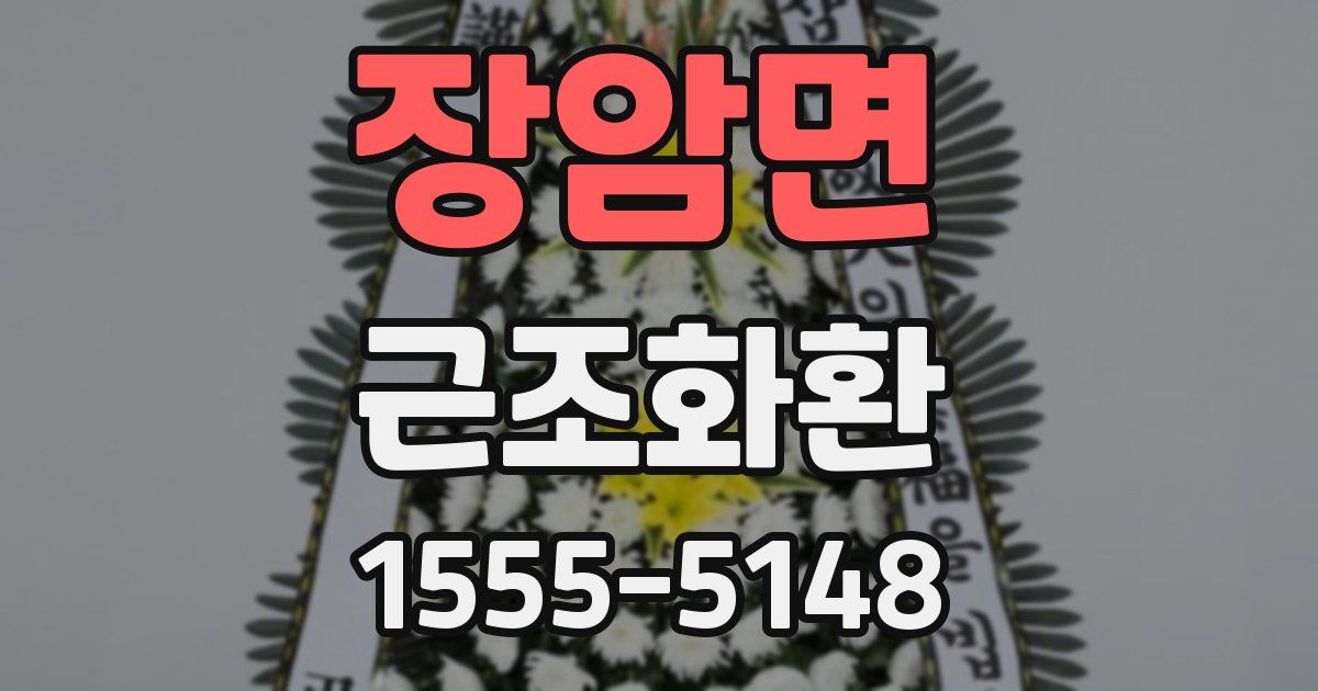 장암면 근조화환