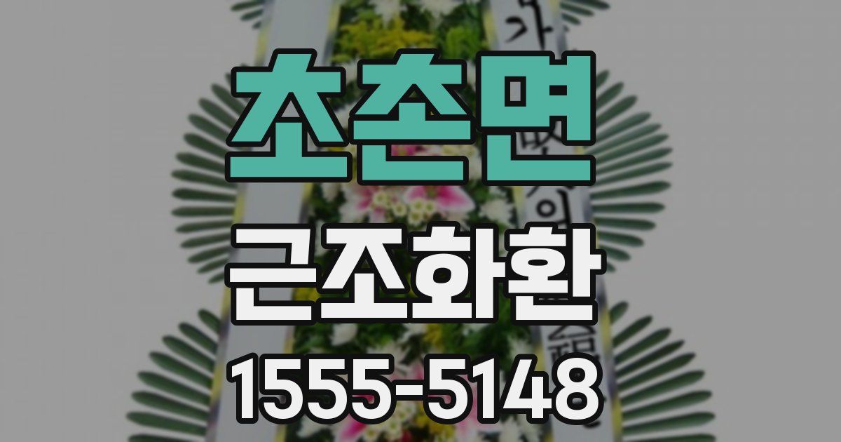 초촌면 근조화환