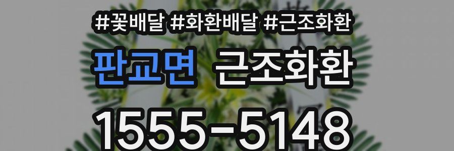 판교면 근조화환