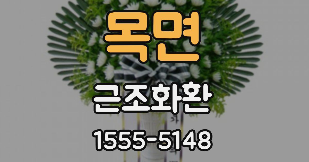 목면 근조화환