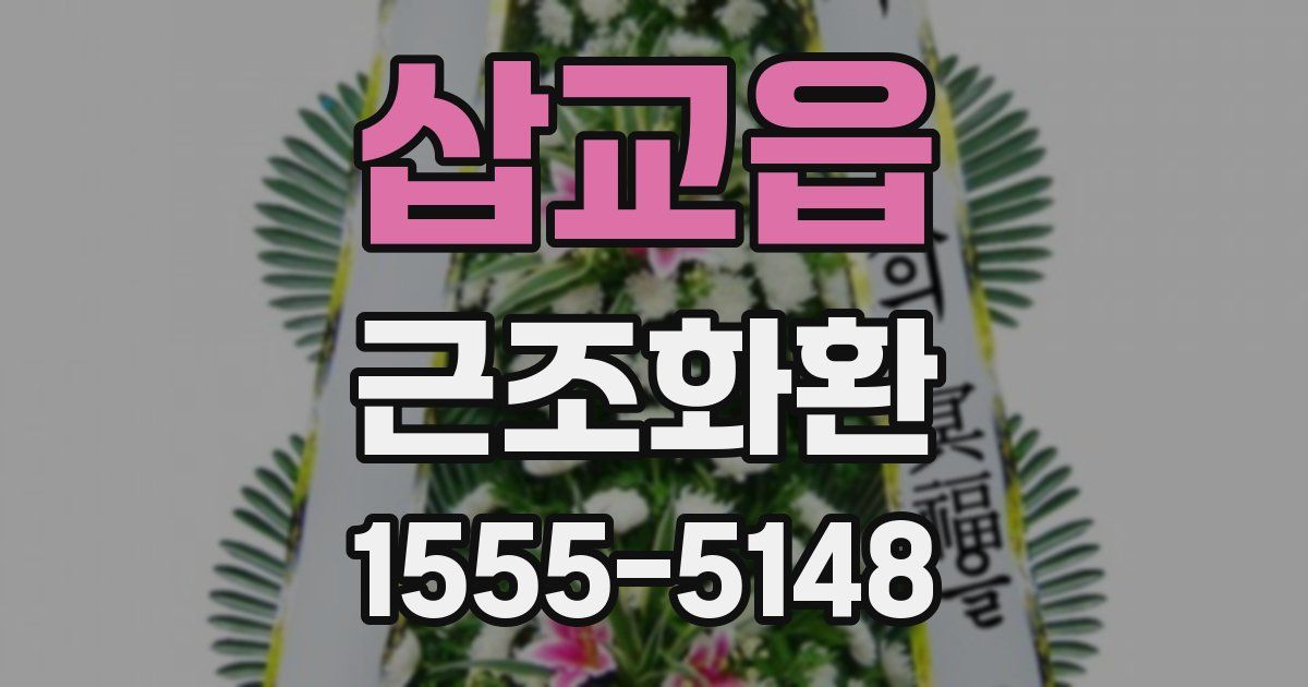 삽교읍 근조화환