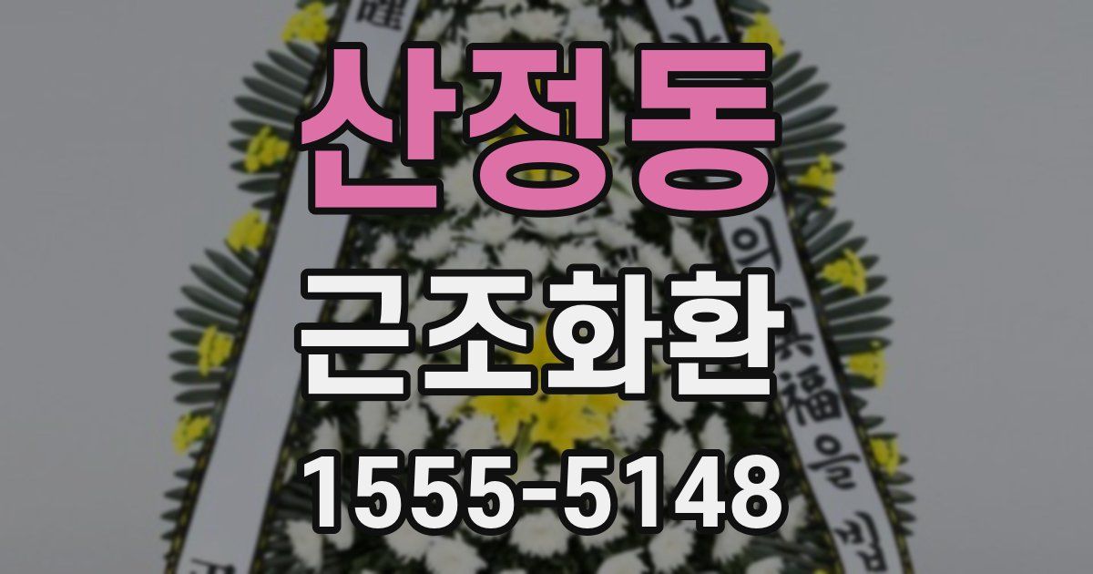 산정동 근조화환