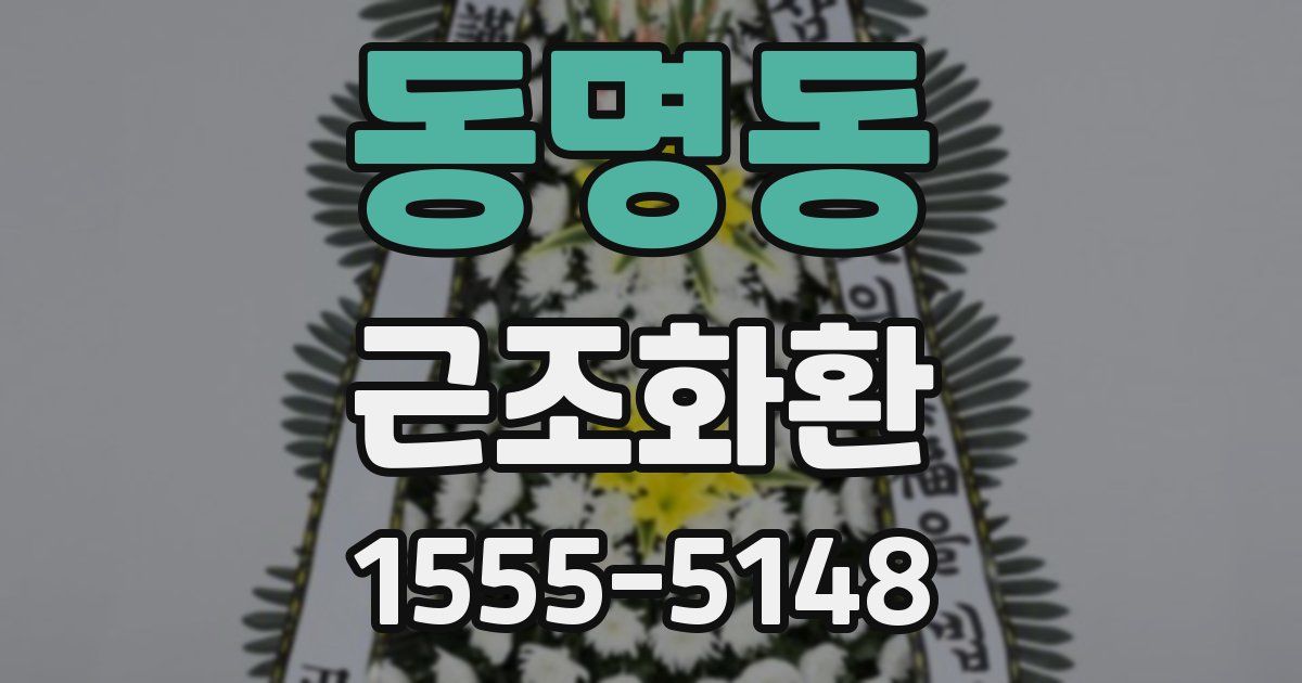 동명동 근조화환