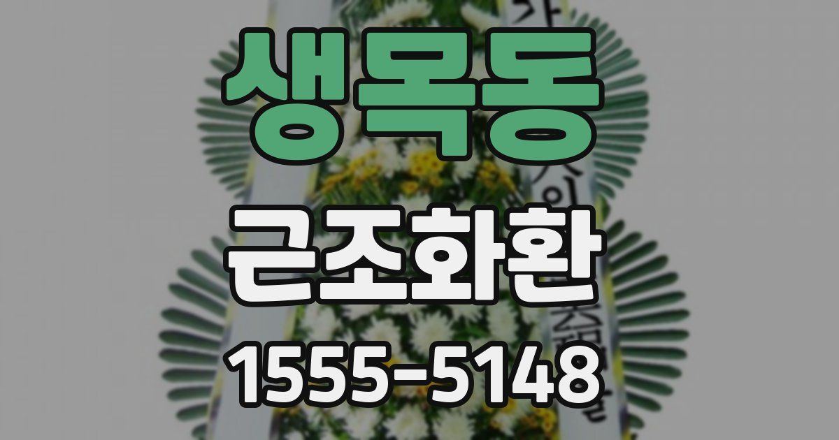 생목동 근조화환