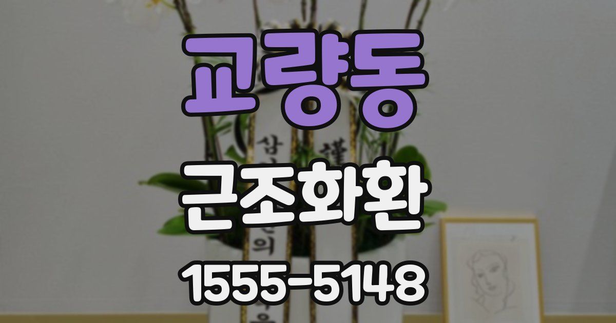 교량동 근조화환