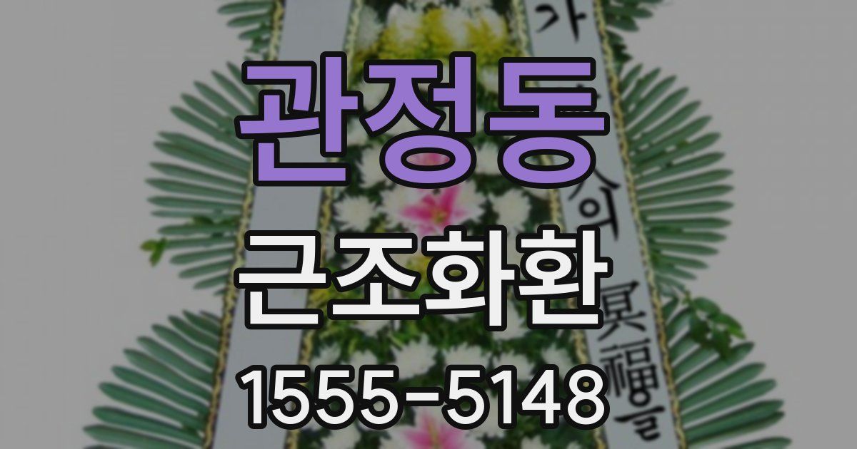 관정동 근조화환