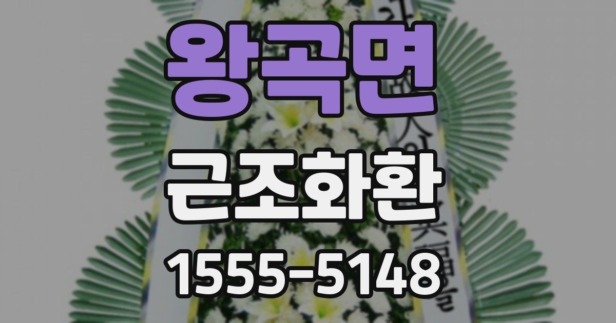 왕곡면 근조화환