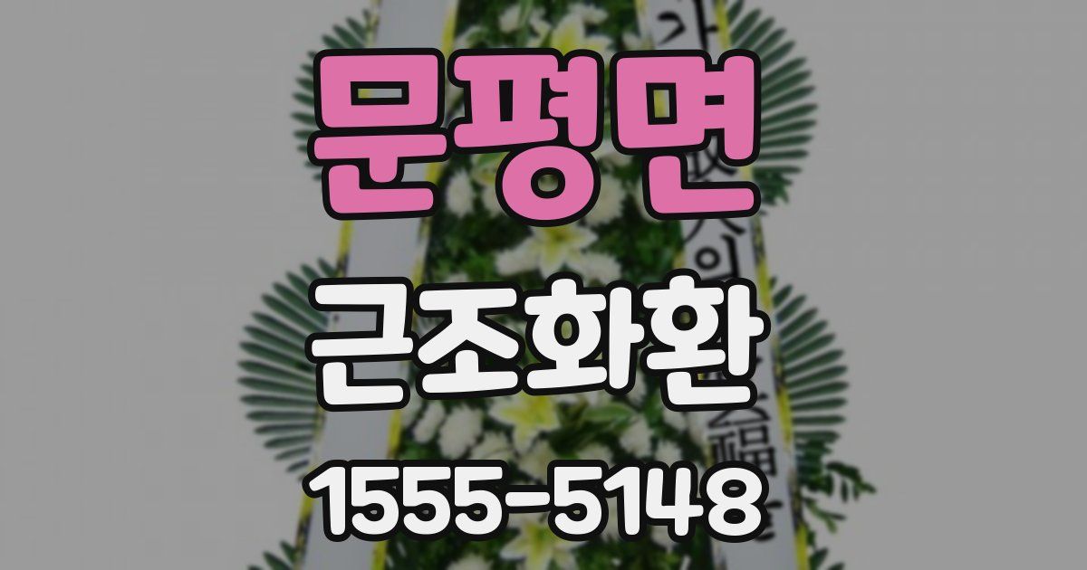 문평면 근조화환
