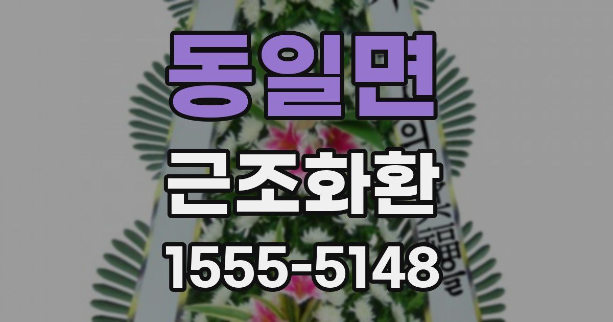동일면 근조화환