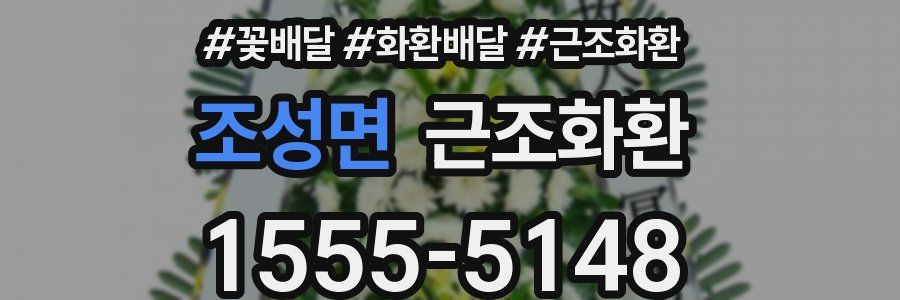 조성면 근조화환