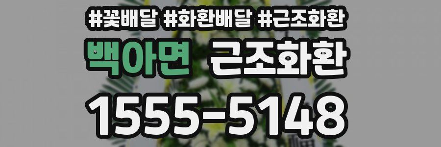 백아면 근조화환