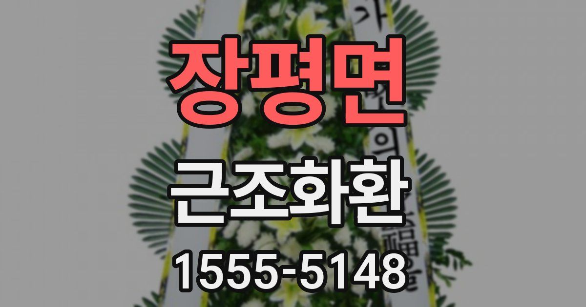장평면 근조화환