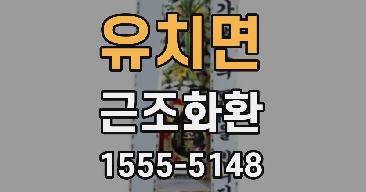 유치면 근조화환