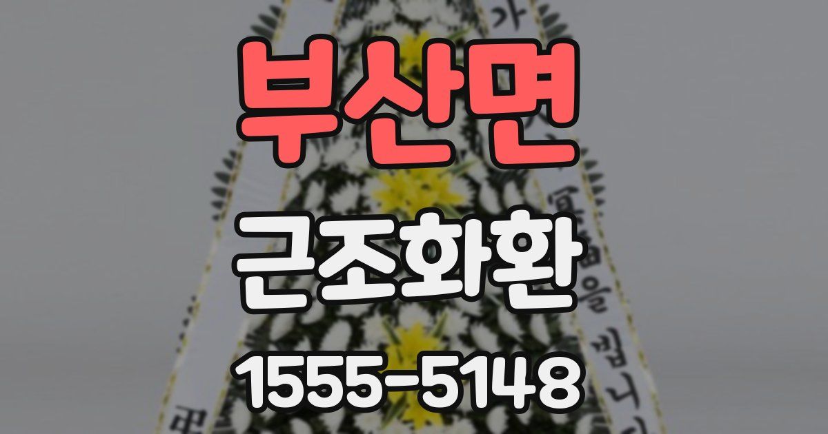 부산면 근조화환