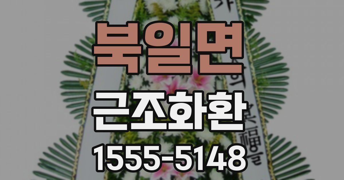 북일면 근조화환