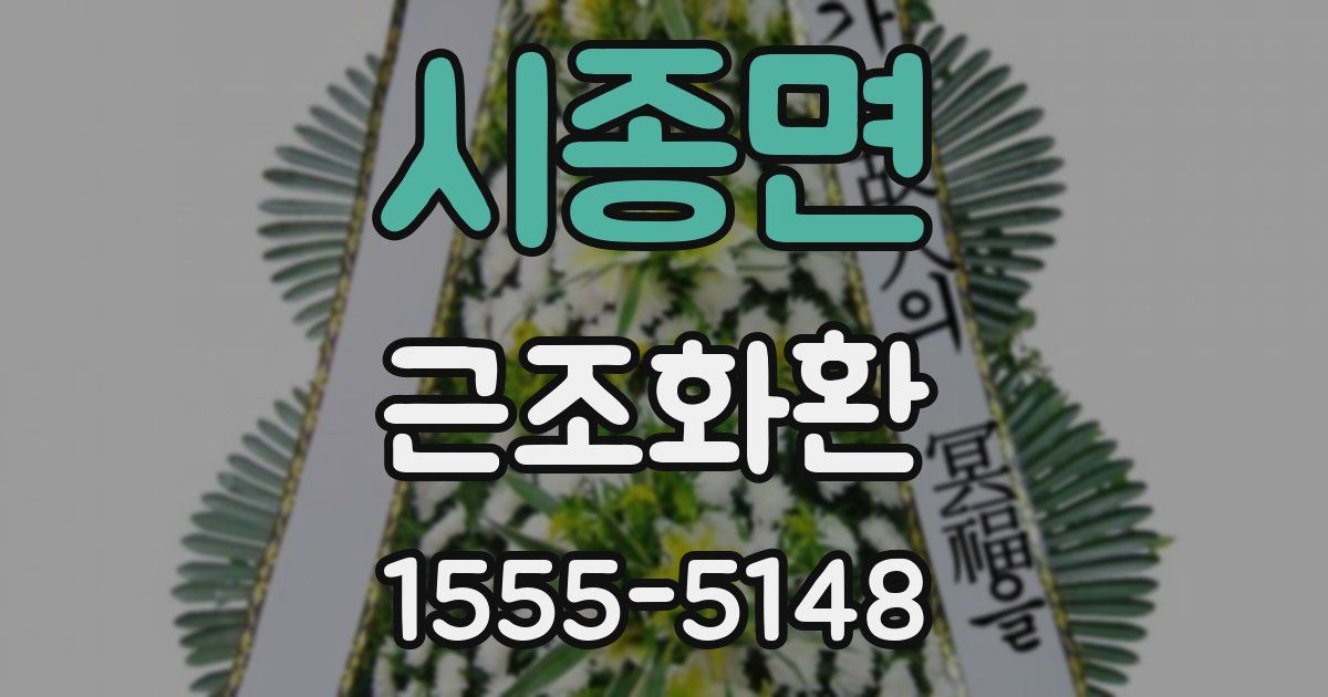 시종면 근조화환