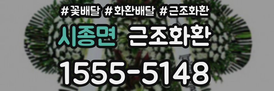 시종면 근조화환