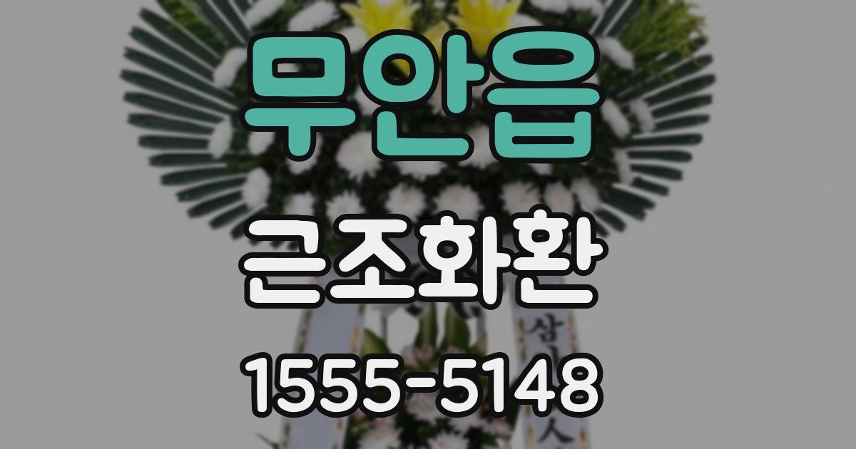 무안읍 근조화환