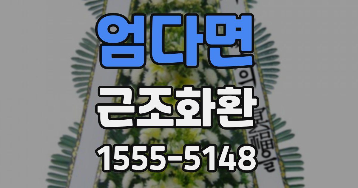 엄다면 근조화환