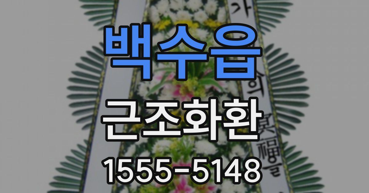 백수읍 근조화환