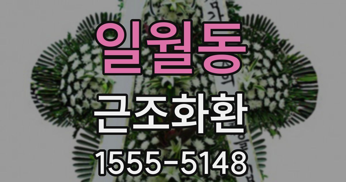 일월동 근조화환