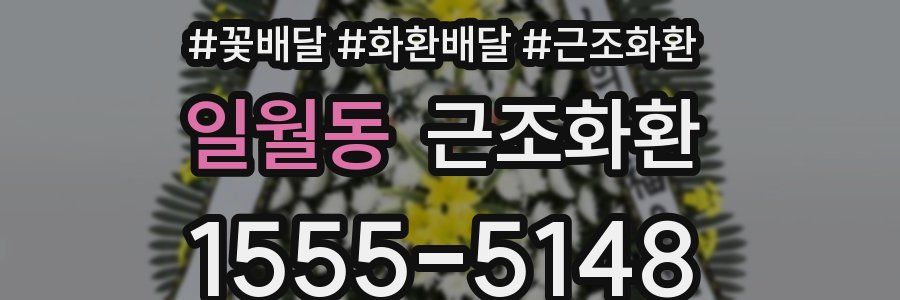 일월동 근조화환
