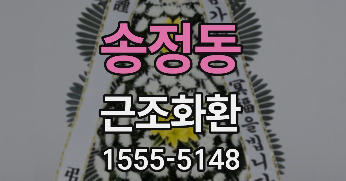 송정동 근조화환
