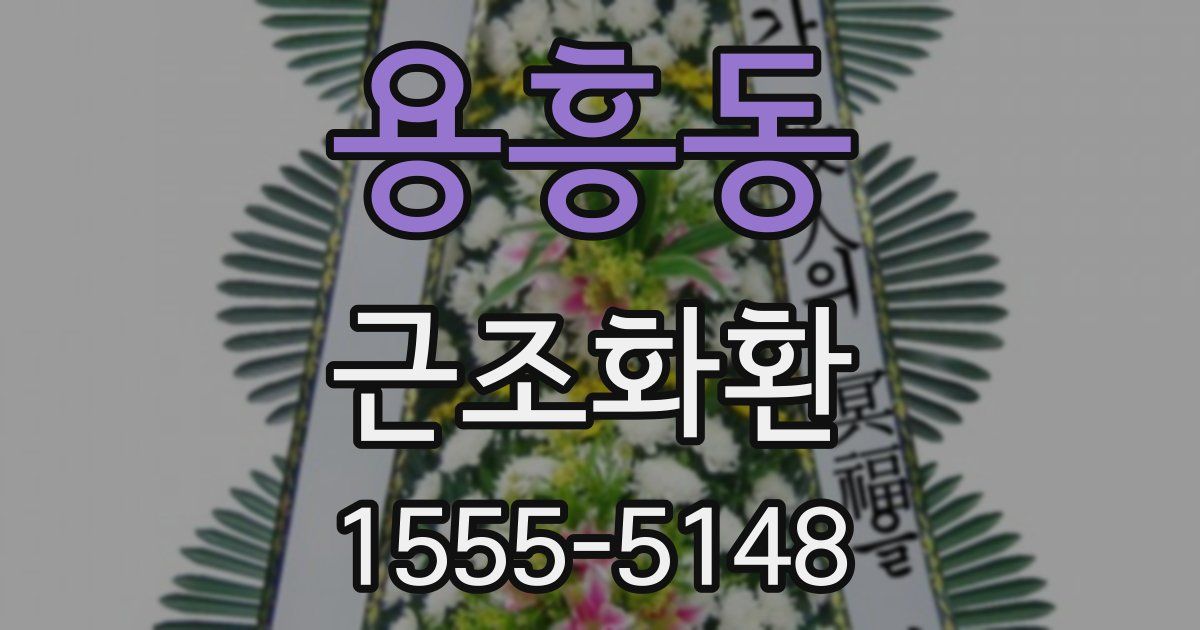 용흥동 근조화환