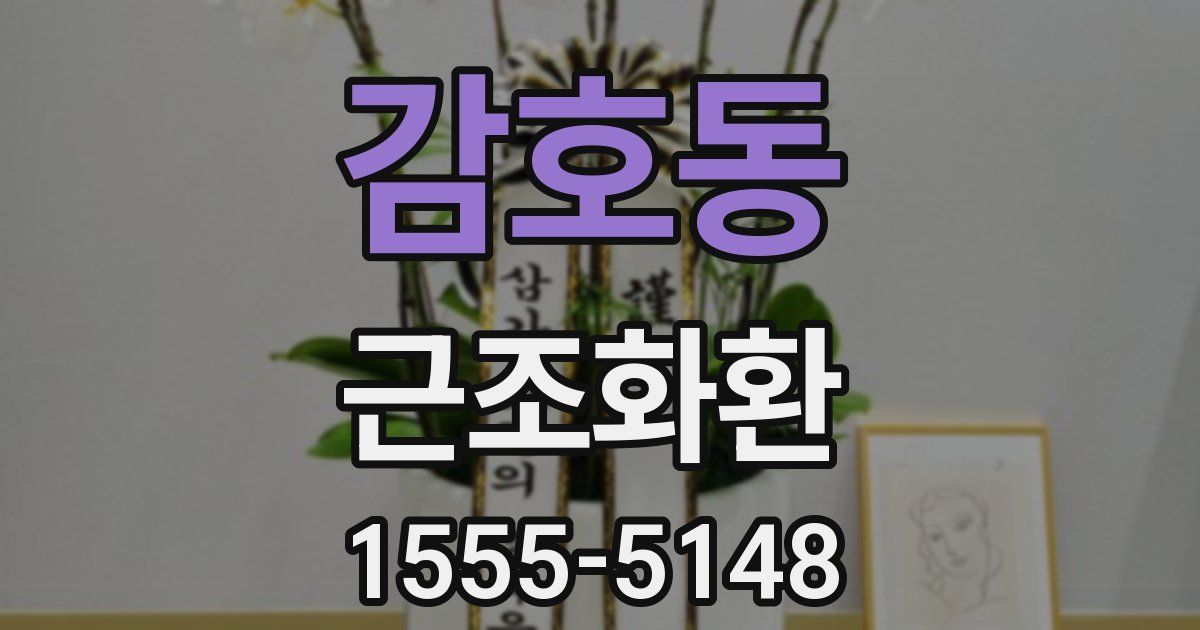 감호동 근조화환