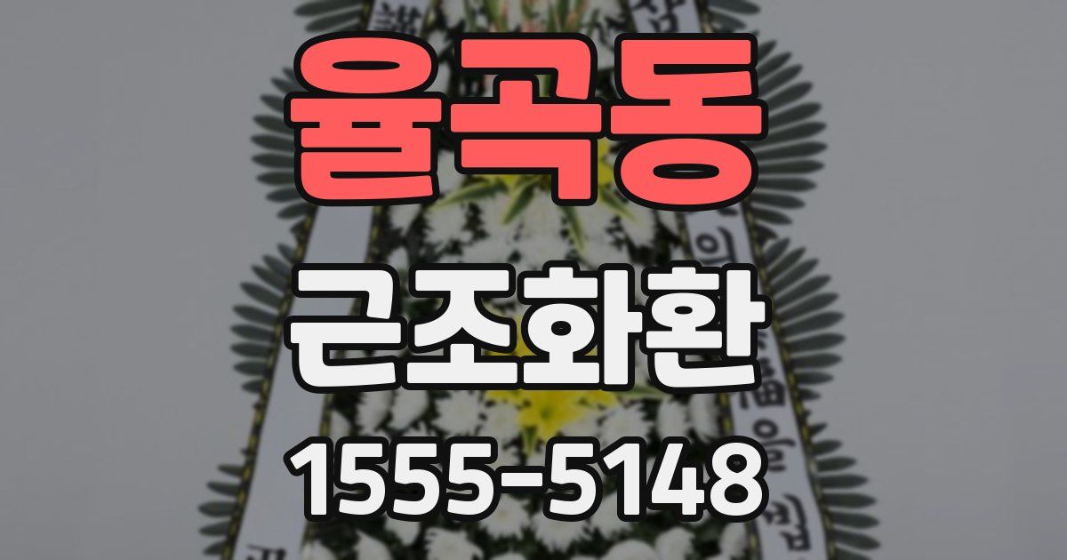 율곡동 근조화환