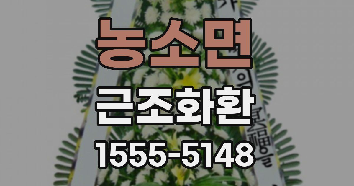 농소면 근조화환