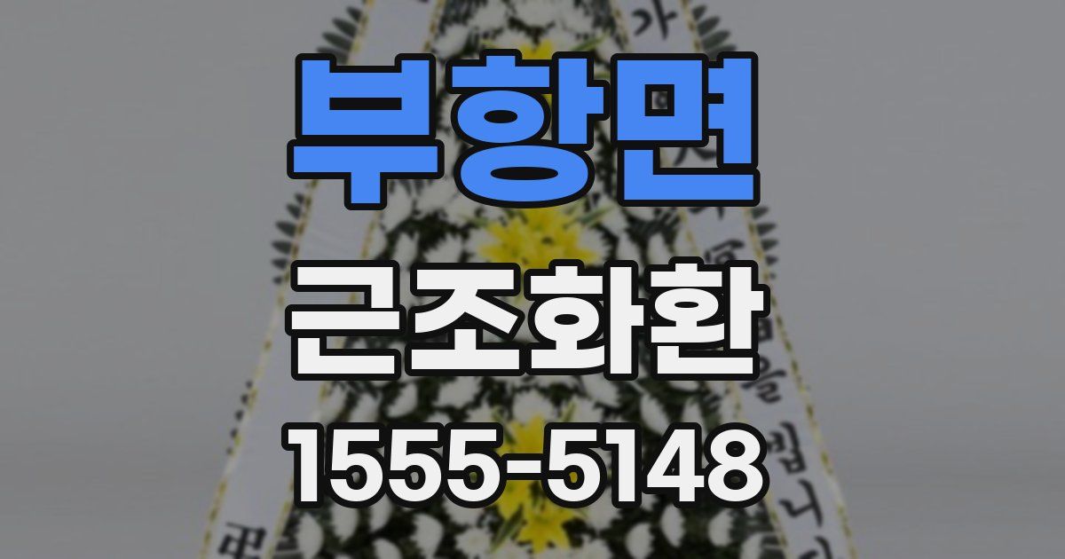 부항면 근조화환