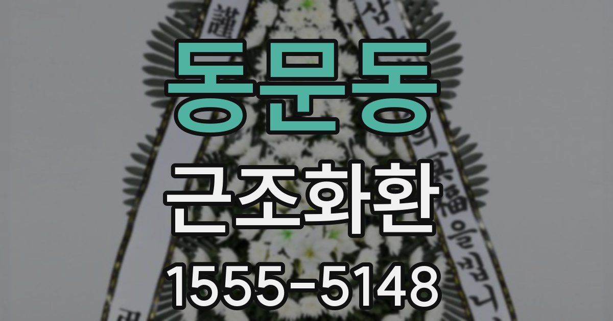 동문동 근조화환