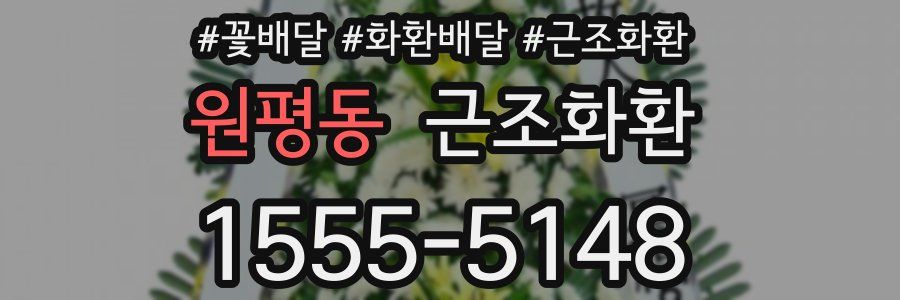 원평동 근조화환