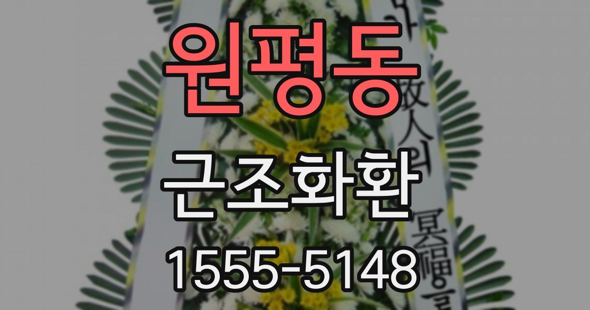 원평동 근조화환