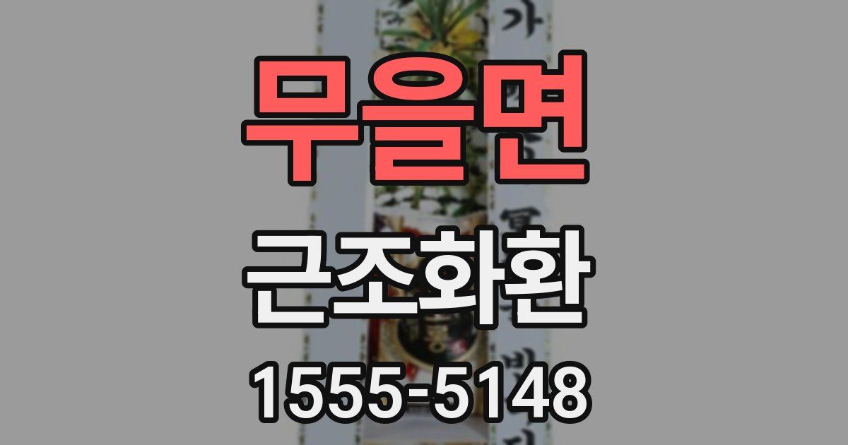 무을면 근조화환