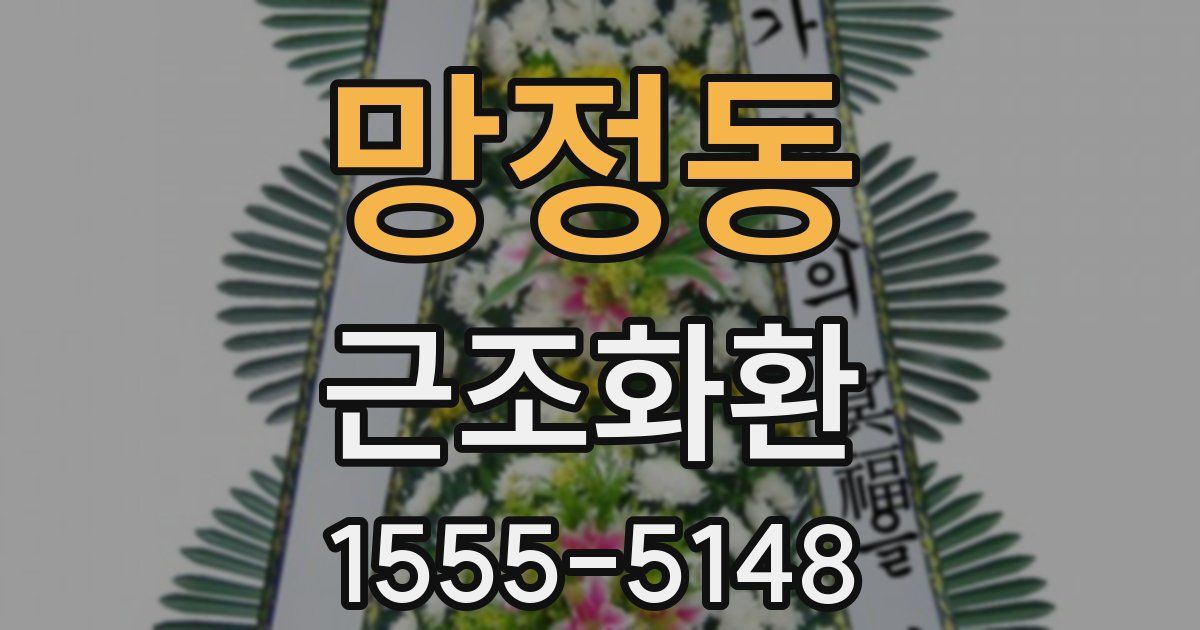 망정동 근조화환