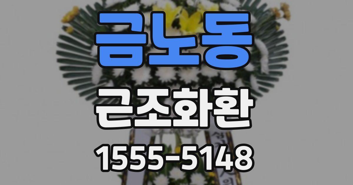 금노동 근조화환