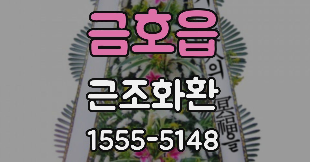 금호읍 근조화환