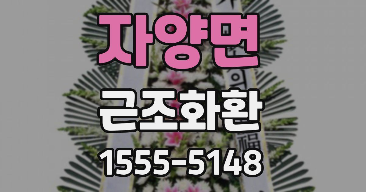 자양면 근조화환