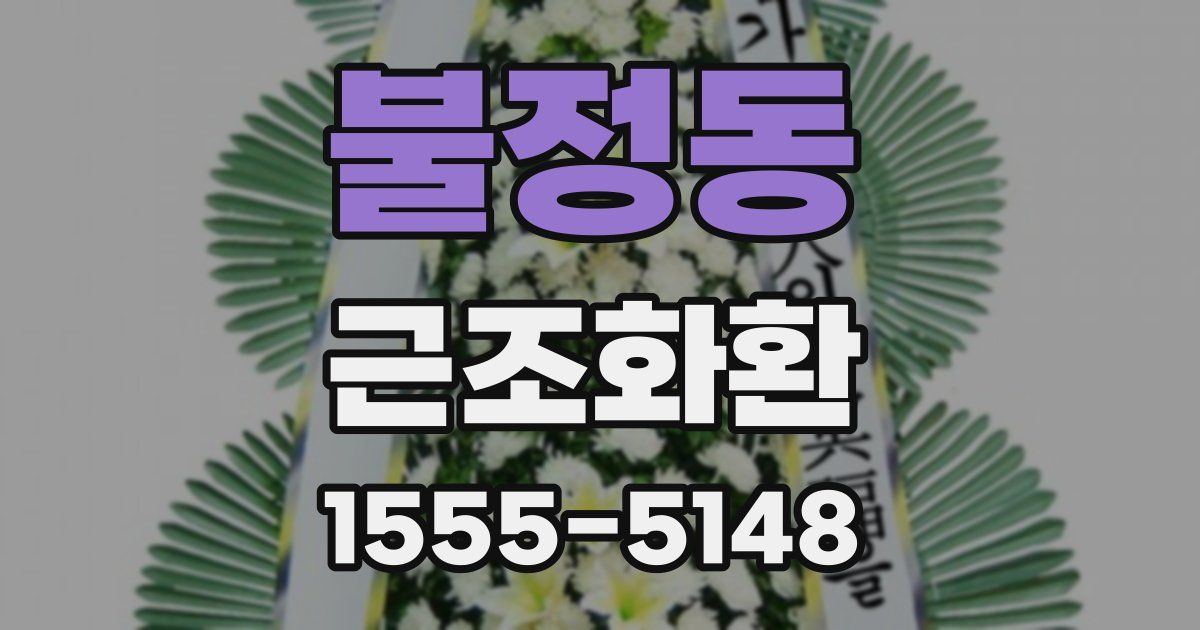 불정동 근조화환