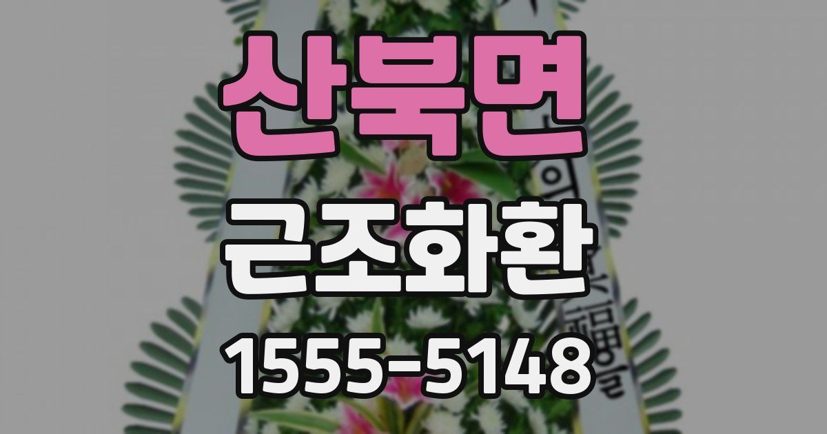 산북면 근조화환