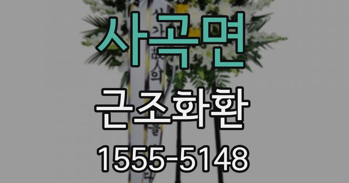 사곡면 근조화환