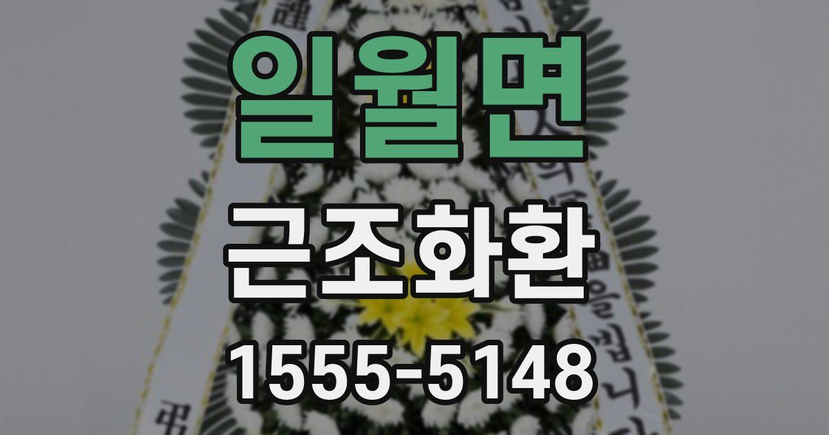 일월면 근조화환