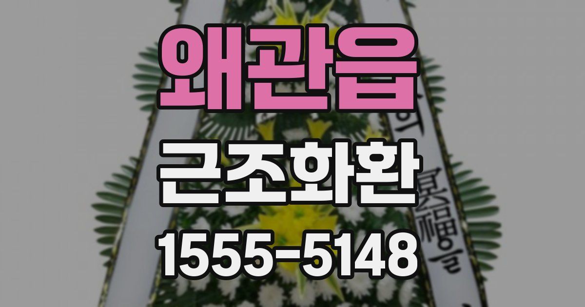 왜관읍 근조화환