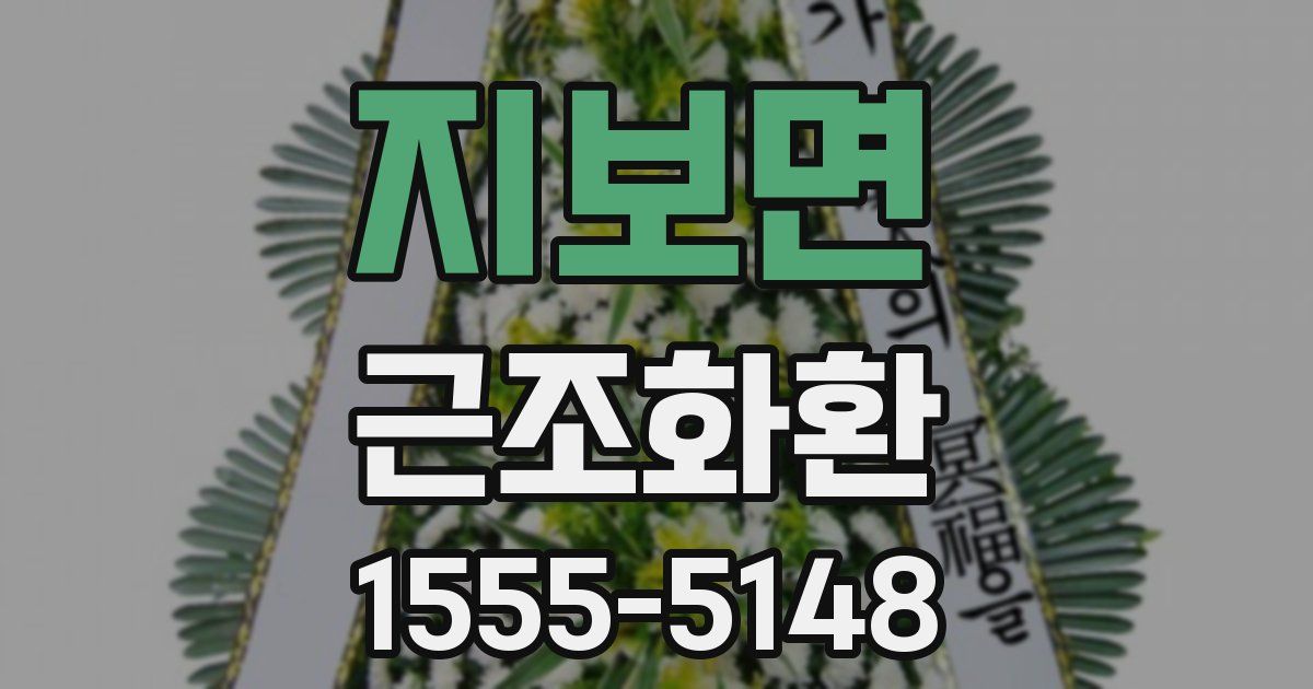 지보면 근조화환