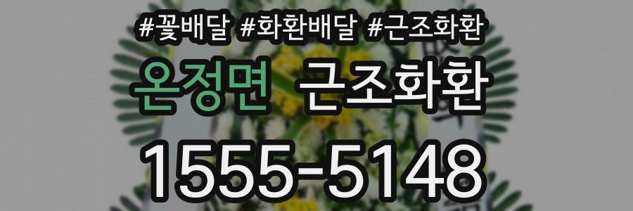 온정면 근조화환