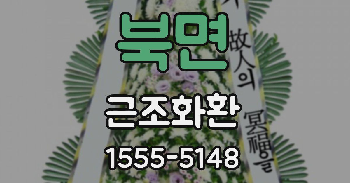 북면 근조화환
