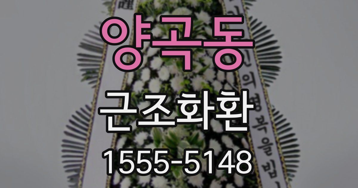 양곡동 근조화환