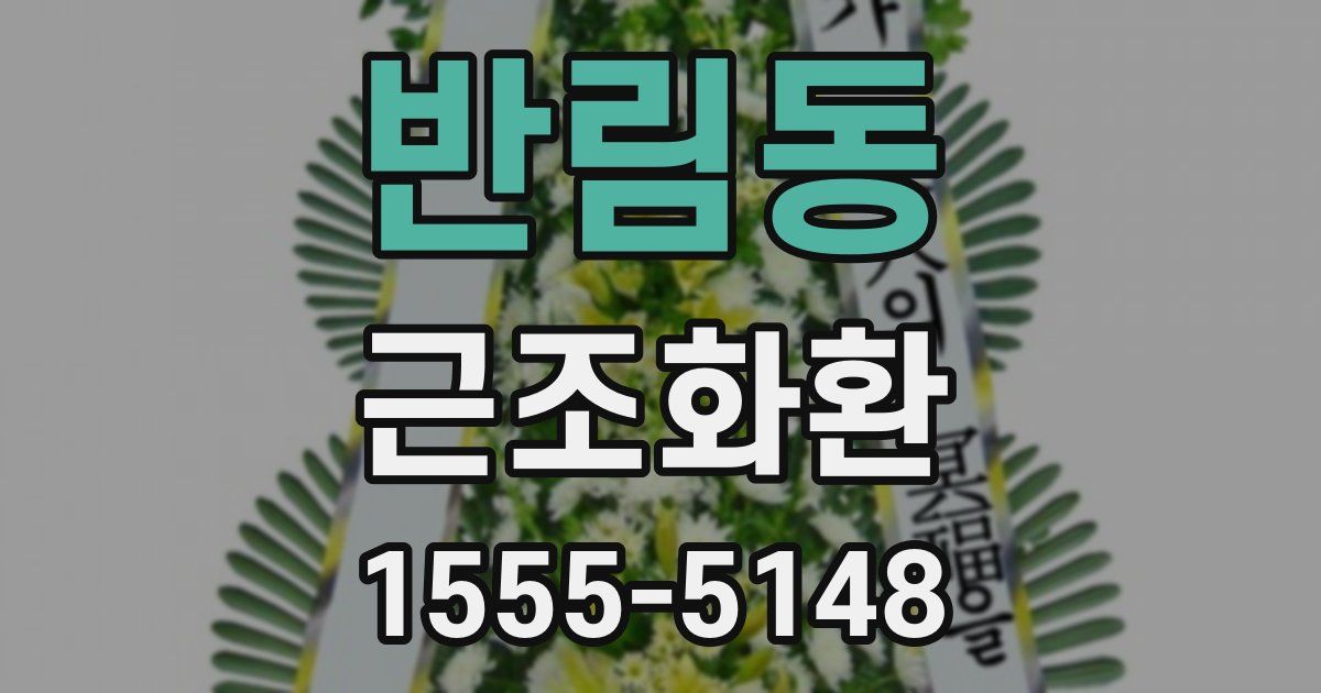 반림동 근조화환